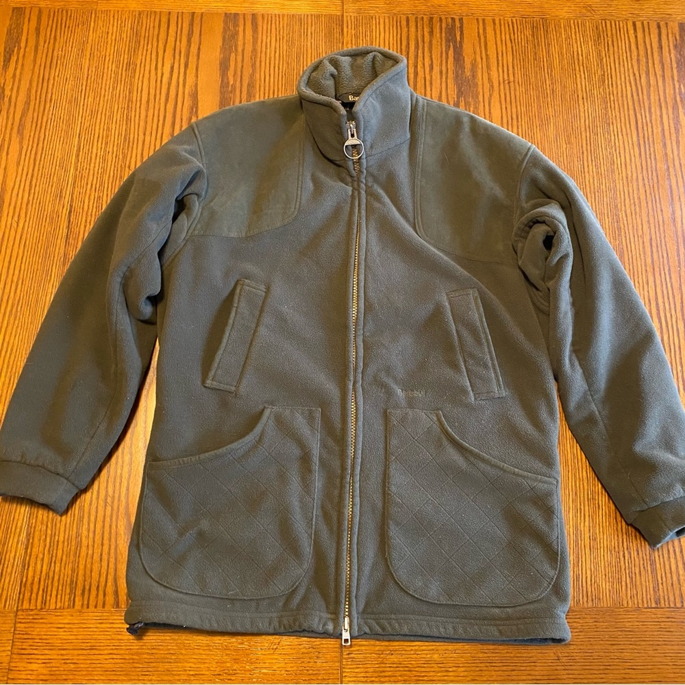 Barbour green fleece jacket